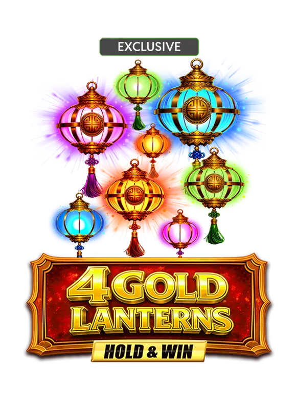 4 Gold Lanterns Hold and Win