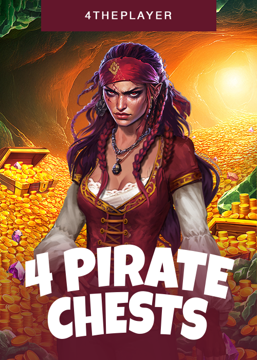 4 Pirate Chests