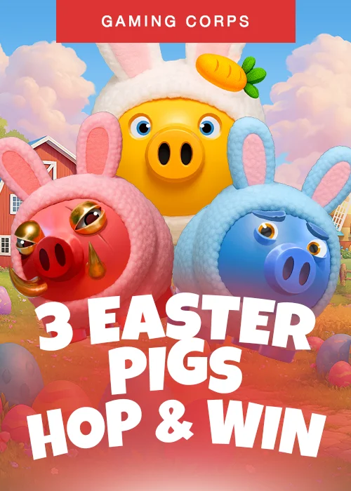 3 Easter Pigs - Hop and Win